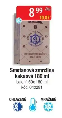 Qanto Smetanová zmrzlina kakaová nabídka