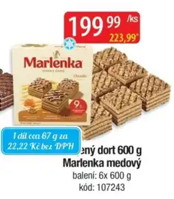 Qanto Marlenka medový dort nabídka