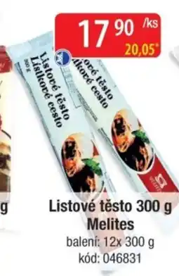 Qanto Melites listové těsto nabídka