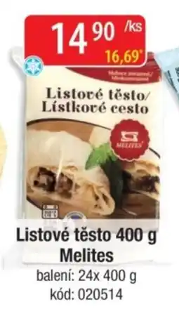 Qanto Melites listové těsto nabídka