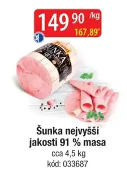Qanto Pand šunka nejvyšší jakosti nabídka