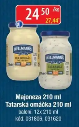 Qanto Hellmann's majoneza original tatarská omáčka nabídka