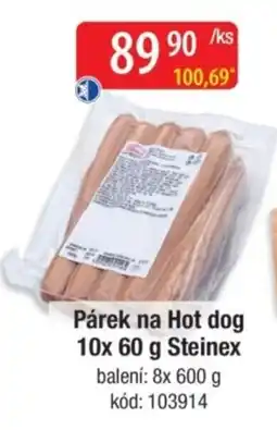 Qanto Steinex Párek na Hot dog nabídka