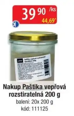 Qanto Nakup Paštika vepřová rozstiratelná nabídka