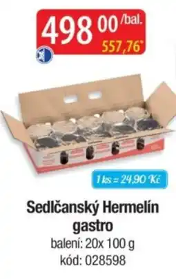 Qanto Sedlčanský Hermelin gastro nabídka