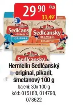 Qanto Sedlčanský Hermelin original, pikant, smetanový nabídka