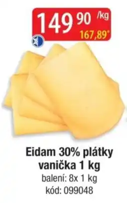 Qanto Eidam 30% plátky vanička nabídka