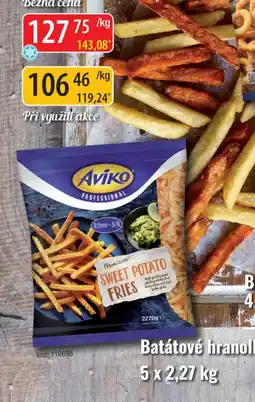 Qanto Aviko batátové hranolky nabídka