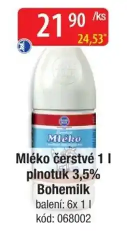 Qanto Bohemičk mléko čerstvé nabídka