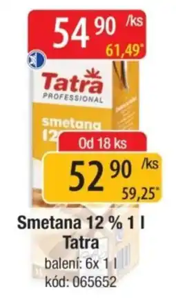 Qanto Tatra smetana 12 % nabídka