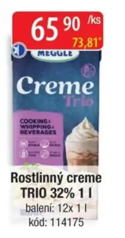 Qanto Meggle rostlinný creme trio 32% nabídka