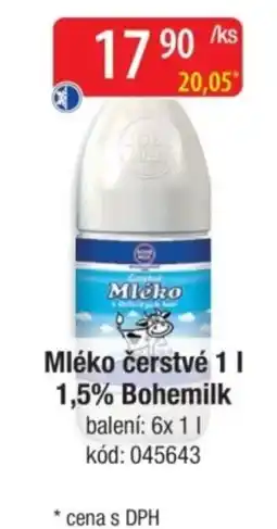 Qanto Bohemilk Mléko čerstvé nabídka