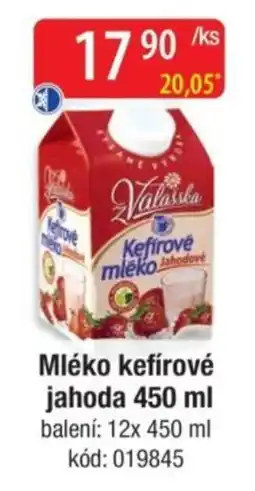 Qanto Valasska kefirove mlko jahodove nabídka