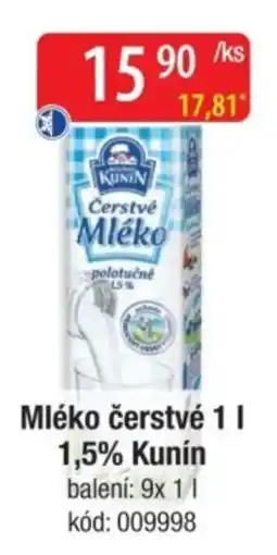 Qanto Kunín Mléko čerstvé nabídka