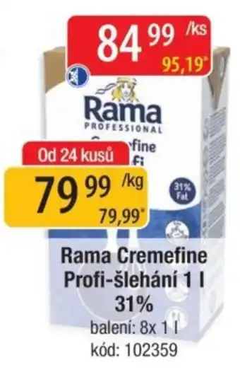 Qanto Rama Cremefine Profi-šlehání nabídka