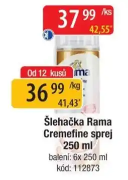 Qanto Šlehačka Rama Cremefine sprej nabídka