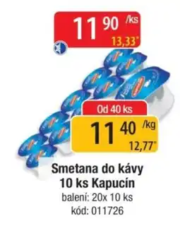 Qanto Kapucín smetana do kávy nabídka