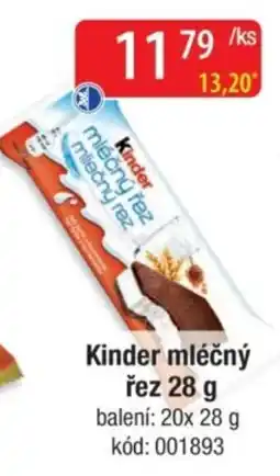 Qanto Kinder mléčný řez nabídka