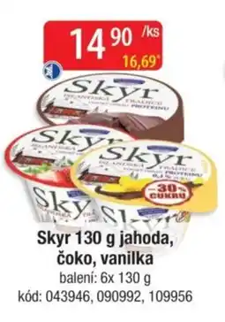 Qanto Skyr jahoda, čoko, vanilka nabídka