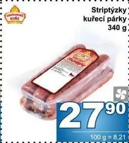 Jip Striptýzky kuřecí párky nabídka