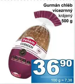 Jip Gurmán chléb vícezrnný krájený nabídka
