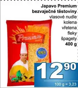 Jip Japavo Premium bezvaječné těstoviny nabídka