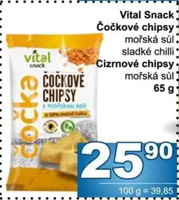 Jip VITAL SNACK Čočkové chipsy nabídka
