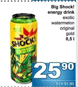 Jip Big Shock energy drink nabídka