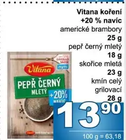 Jip Vitana koření + 20 % navíc nabídka