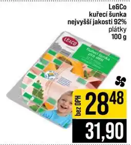Jip Le&Co kuřecí šunka nejvyšší jakosti 92% plátky nabídka