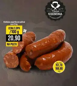 Jip Klobása papriková pálivá cca 2 kg nabídka