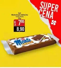 Jip Zott Monte Snack mléčný řez nabídka