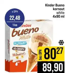 Jip Kinder Bueno kornout white 4x90 ml nabídka