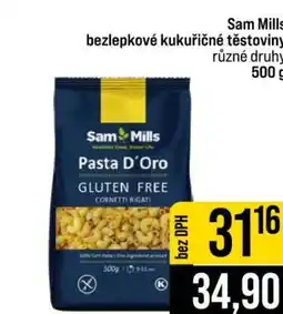 Jip Sam Mills bezlepkové kukuřičné těstoviny nabídka