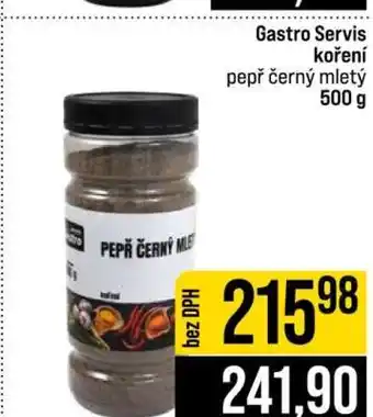 Jip Gastro Servis koření nabídka