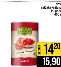 Jip Novi rajčata krájená loupaná nabídka