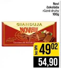 Jip Novi čokoláda nabídka