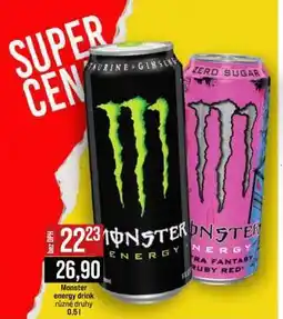 Jip Monster energy drink různé druhy nabídka