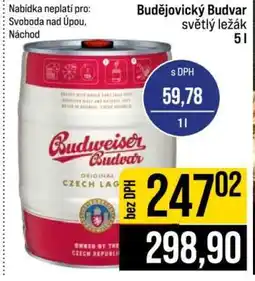 Jip Budějovický Budvar světlý ležák nabídka