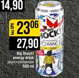 Jip Big Shock! energy drink plum+cinnamon 500 ml nabídka