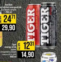 Jip Tiger energy drink speed strawberry boom nabídka