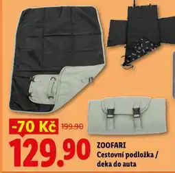 Lidl Zoofari Cestovní podložka / deka do auta nabídka