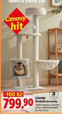 Lidl Zoofari Škrabadlo pro kočky nabídka