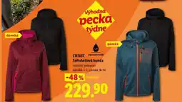 Lidl CRIVIT SOFTSHELLOVÁ BUNDA nabídka