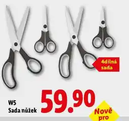 Lidl W5 Sada nůžek nabídka