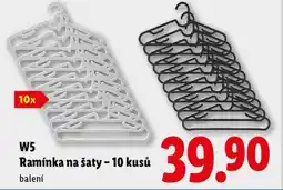 Lidl W5 RAMÍNKA NA ŠATY - 10 KUSŮ nabídka