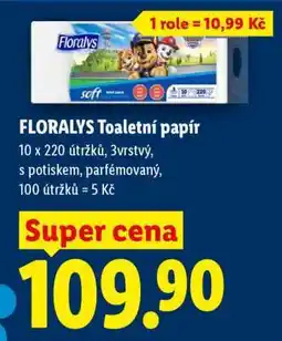 Lidl Floralys TOALETNÍ PAPÍR nabídka