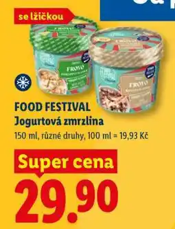 Lidl FOOD FESTIVAL Jogurtová zmrzlina nabídka