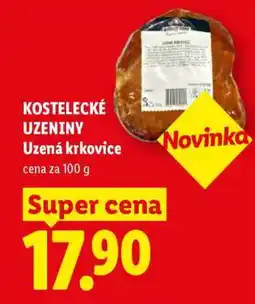 Lidl Kostelecké Uzeniny uzená krkovice nabídka
