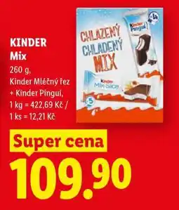 Lidl Kinder MIX nabídka